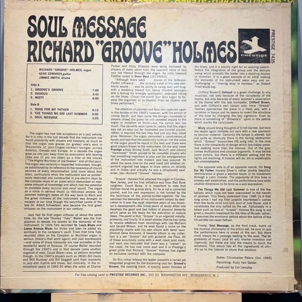Soul Message Vinyl Record - Picture 4 of 6